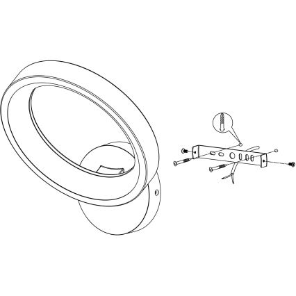 Eglo - Dimmbare LED-RGBW-Wandleuchte LED/16W/230V ZigBee