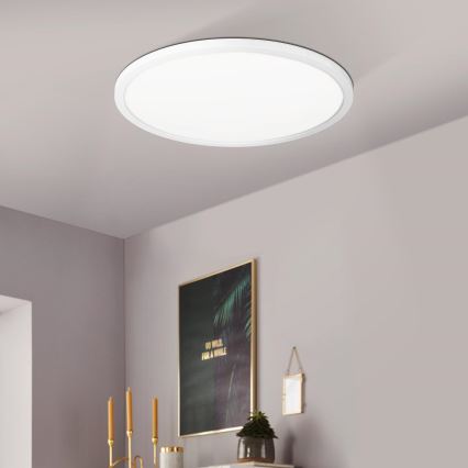 Eglo 900086 - Dimmbare LED-RGBW-Deckenleuchte ROVITO-Z LED/14,6W/230V 2700-6500K d 29,5 cm weiß