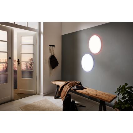 Eglo 900086 - Dimmbare LED-RGBW-Deckenleuchte ROVITO-Z LED/14,6W/230V 2700-6500K d 29,5 cm weiß