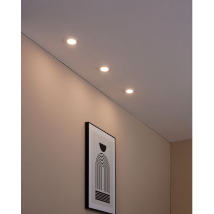 Eglo - SET 3x Dimmbare LED-Einbauleuchte FUEVA-Z  LED/2,8W/230V IP44
