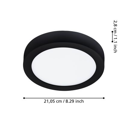 Eglo - Dimmbare LED-Badezimmerleuchte LED/16,5W/230V IP44 ZigBee Ø 21 cm