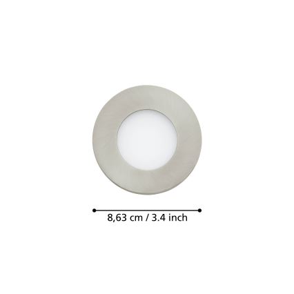 Eglo - SET 3x Dimmbare LED-Badezimmerleuchte FUEVA-Z  LED/2,8W/230V IP44