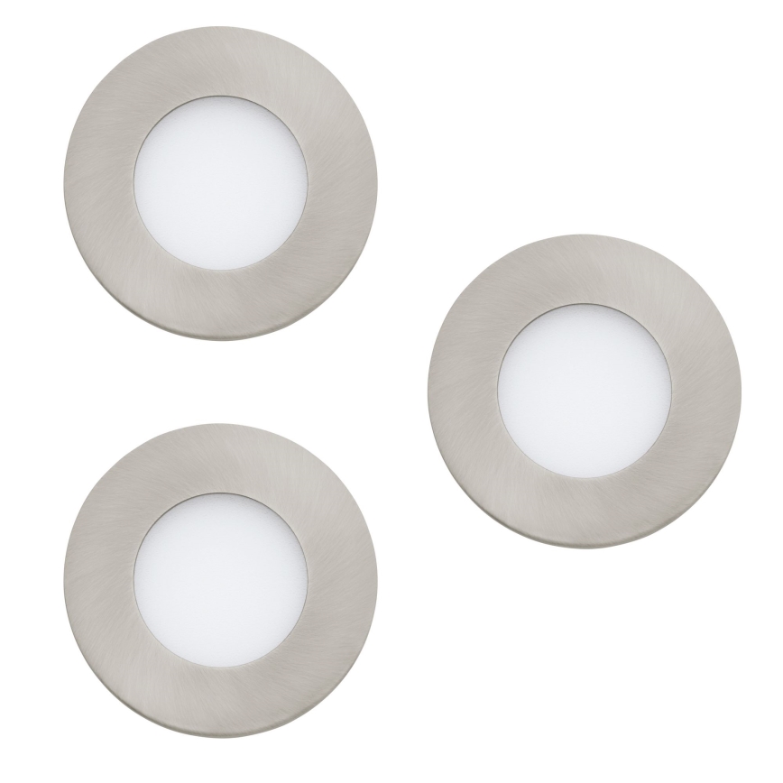 Eglo - 3er-Set dimmbare LED-Badezimmerleuchten FUEVA-Z 2,8W/230V IP44 Ø 8,5 cm