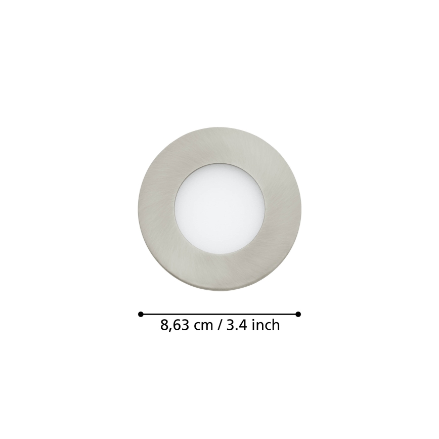 Eglo - 3er-Set dimmbare LED-Badezimmerleuchten FUEVA-Z 2,8W/230V IP44 Ø 8,5 cm