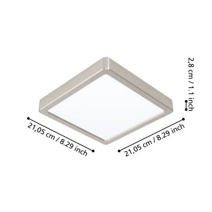 Eglo - Dimmbare LED-Badezimmerleuchte LED/16,5W/230V IP44 ZigBee