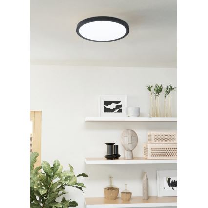 Eglo - Dimmbare LED-Badezimmerleuchte LED/19,5W/230V 2700-6500K IP44 schwarz