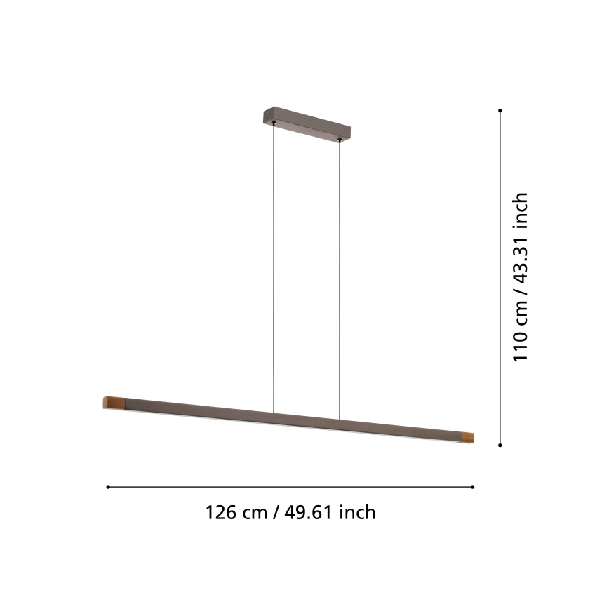 Eglo - Dimmbare LED-Hängeleuchte LED/22W/230V 3000K