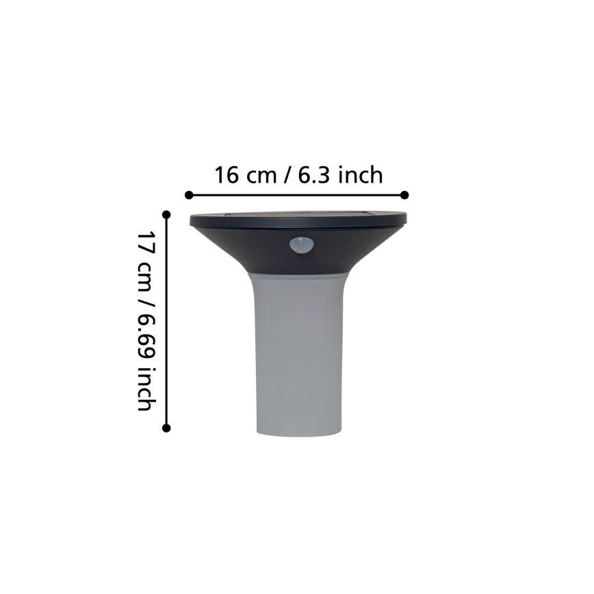 Eglo - LED Solar-Außenleuchte mit Sensor 6xLED/0,03W/3,7V IP44