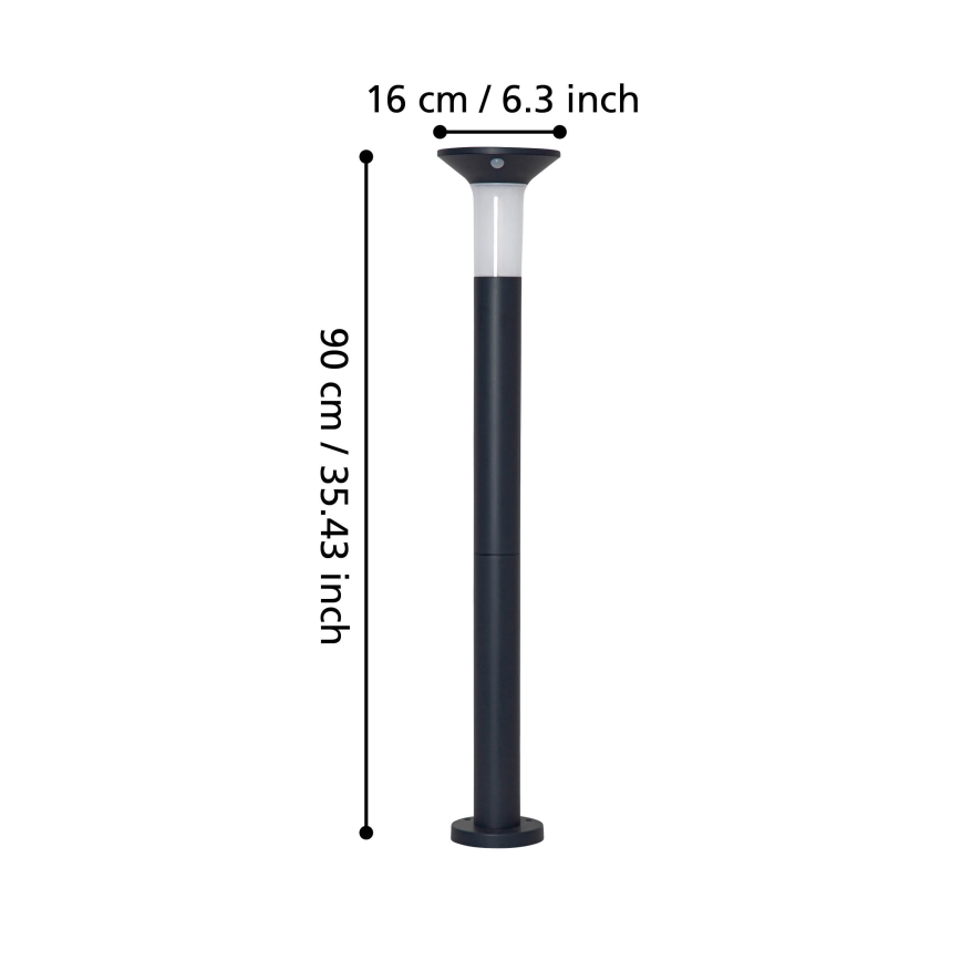 Eglo - LED Außen Solarleuchte mit Sensor 6xLED/0,03W/3,7V 1500 mAh IP44