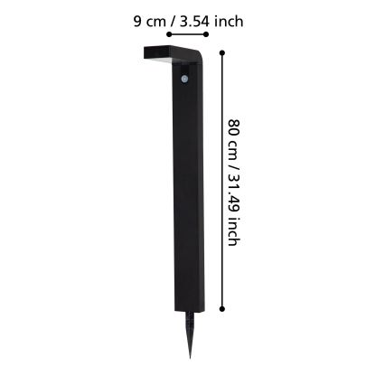 Eglo - LED Außen-Solarleuchte mit Sensor 18xLED/0,2W/3,7V 2200 mAh IP44