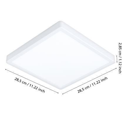 Eglo - LED Badezimmer-Deckenleuchte LED/20,5W/230V IP44 Weiß