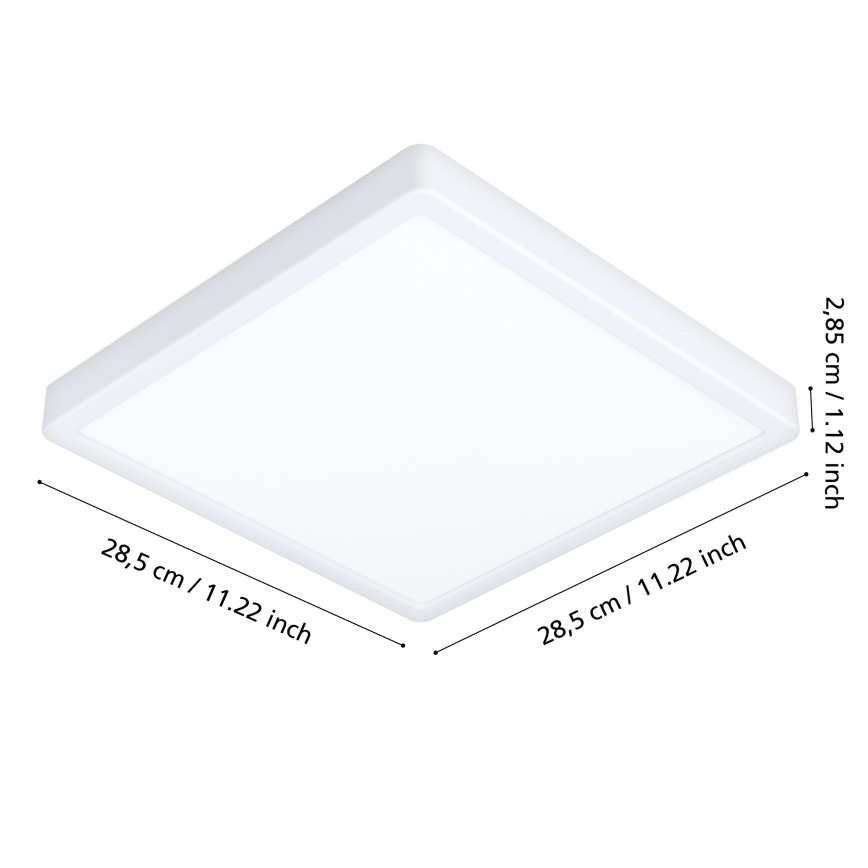 Eglo - LED Badezimmer-Deckenleuchte LED/20,5W/230V IP44 Weiß