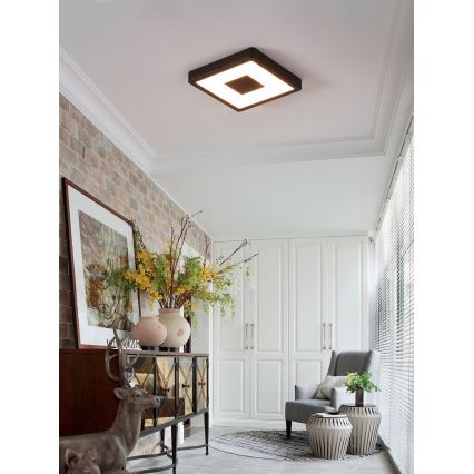 Eglo - LED Außen-Deckenleuchte LED/17W/230V IP44 schwarz