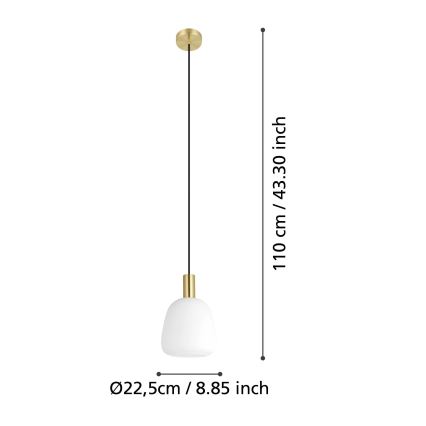 Eglo - Hängeleuchte an Schnur 1xE27/40W/230V