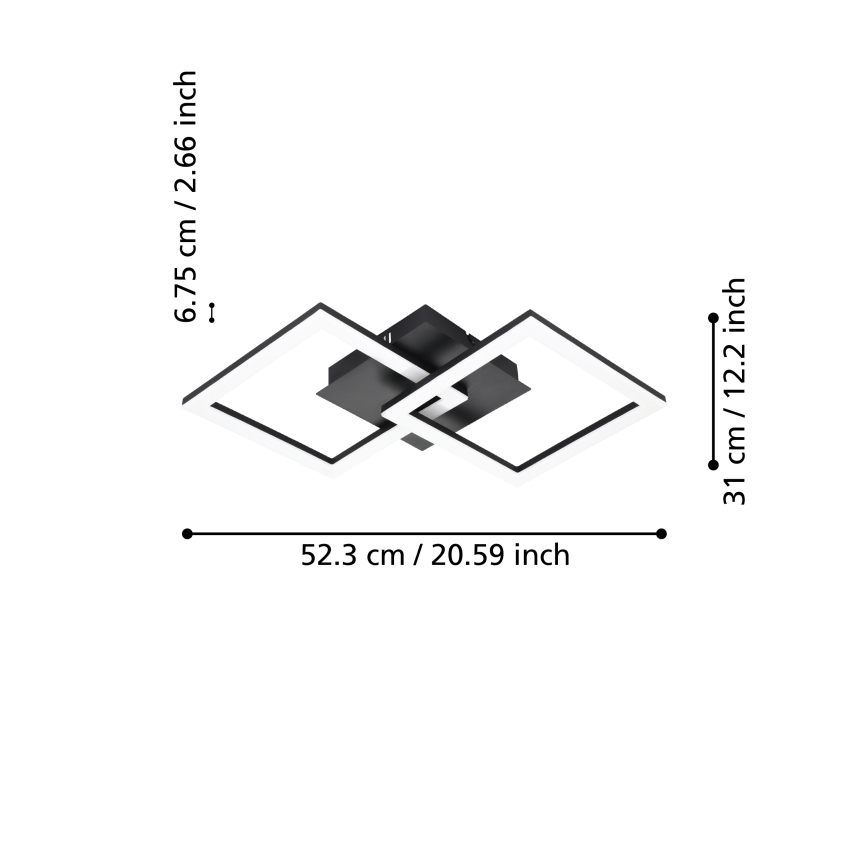Eglo – Dimmbare LED-Deckenleuchte LED/21,5W/230V