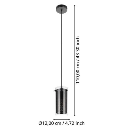 Eglo - Hängeleuchte an Schnur 1xE27/10W/230V