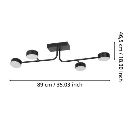 Eglo - Dimmbare LED-Aufbauleuchte 4xLED/6,8W/230V