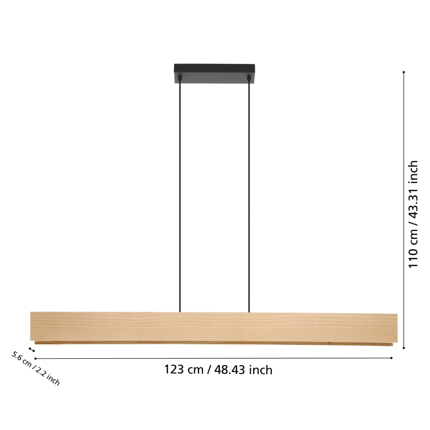 Eglo - Dimmbare LED-RGBW-Hängeleuchte LED/35W/230V 2700-6500K