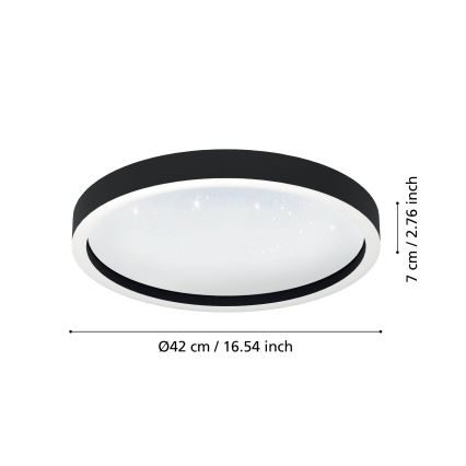 Eglo – Dimmbare LED-RGBW-Deckenleuchte LED/17,8W/230V 2700-6500K
