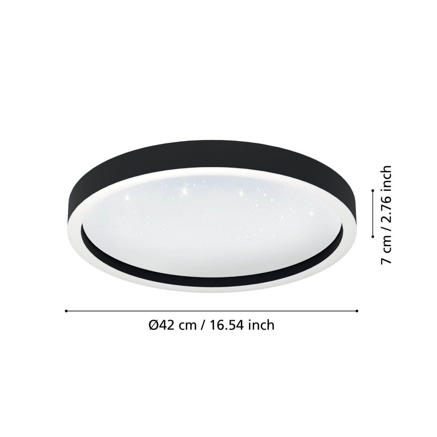 Eglo – Dimmbare LED-RGBW-Deckenleuchte LED/17,8W/230V 2700-6500K