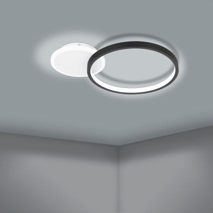 Eglo – Dimmbare LED-Deckenleuchte LED/15W/230V schwarz + Fernbedienung