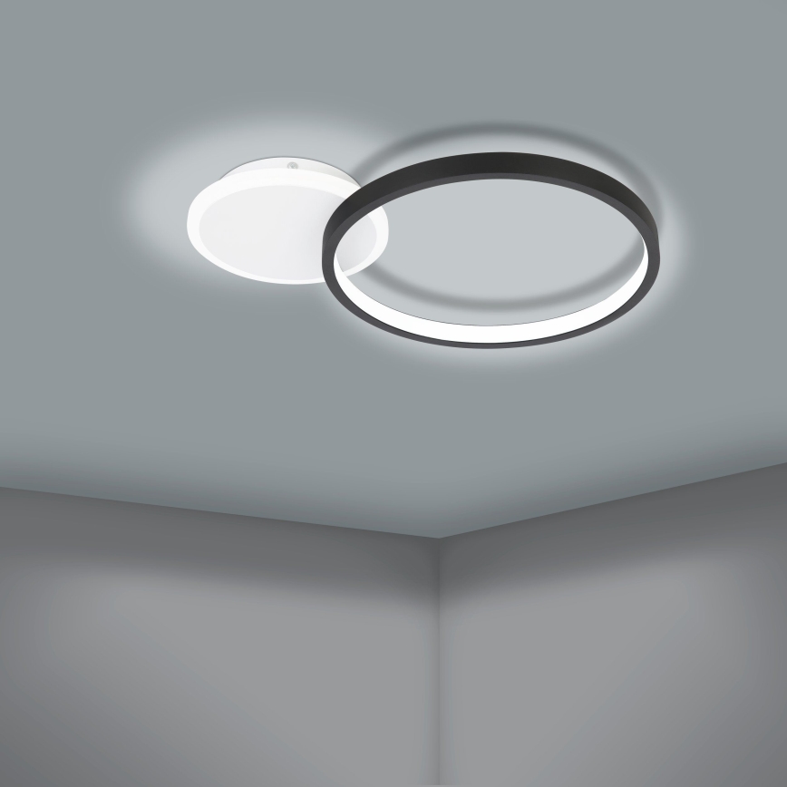 Eglo – Dimmbare LED-Deckenleuchte LED/15W/230V schwarz + Fernbedienung
