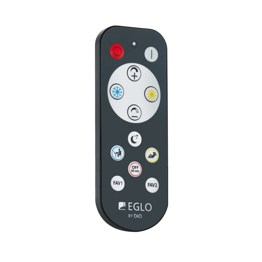 Eglo – Dimmbare LED-Deckenleuchte LED/15W/230V schwarz + Fernbedienung