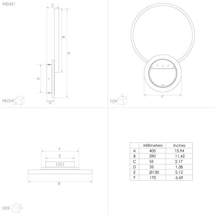 Eglo – Dimmbare LED-Deckenleuchte LED/15W/230V schwarz + Fernbedienung