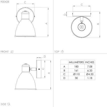 Eglo - Outdoor-LED-Wandleuchte 1xGU10/3W/230V IP44