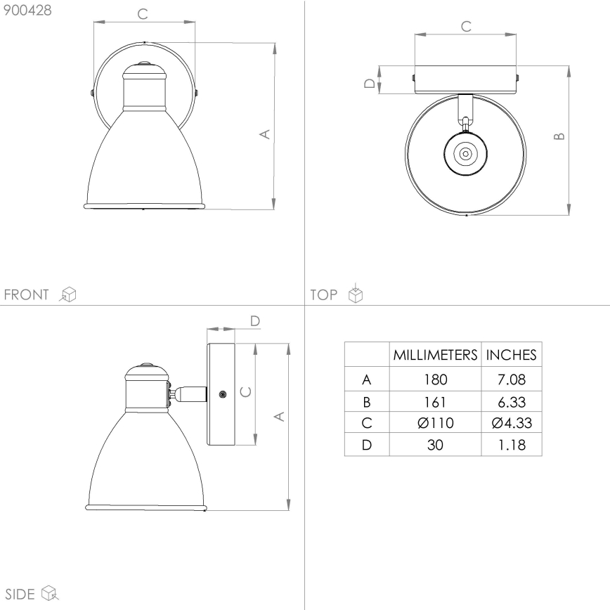 Eglo - Outdoor-LED-Wandleuchte 1xGU10/3W/230V IP44