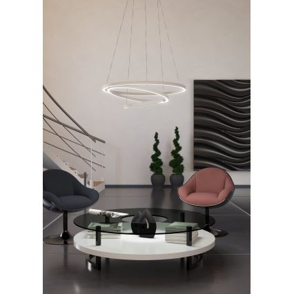 Eglo – Dimmbare LED-Hängeleuchte an einer Schnur LED/43,2W/230V weiß