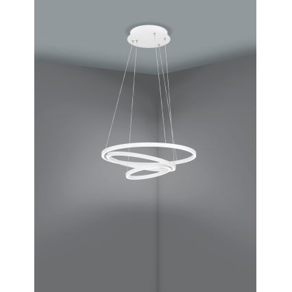 Eglo – Dimmbare LED-Hängeleuchte an einer Schnur LED/43,2W/230V weiß