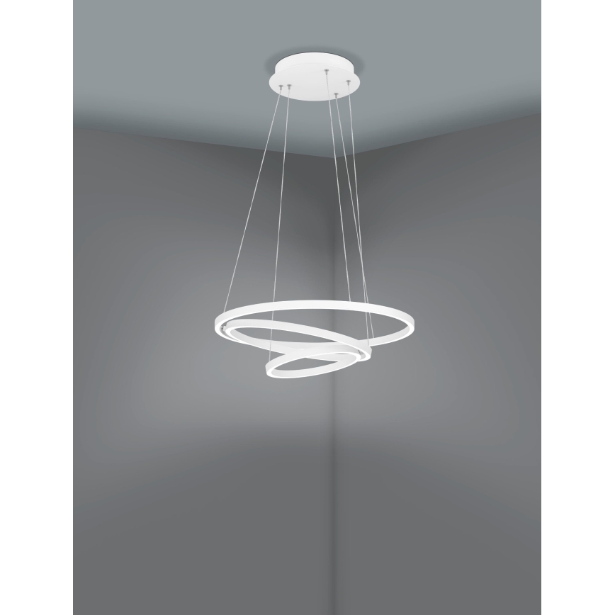 Eglo – Dimmbare LED-Hängeleuchte an einer Schnur LED/43,2W/230V weiß