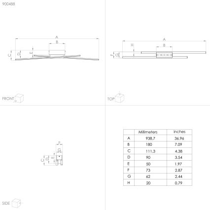 Eglo - LED dimmbare Deckenleuchte 2xLED/13W/230V
