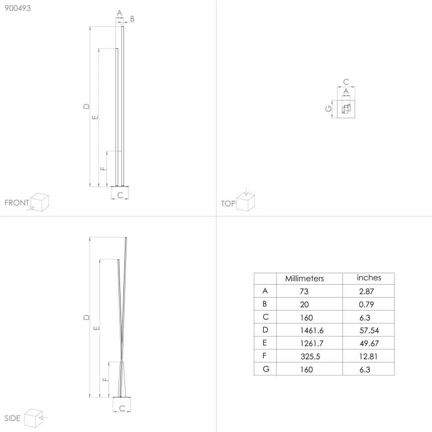 Eglo - LED Stehlampe LED/24W/230V