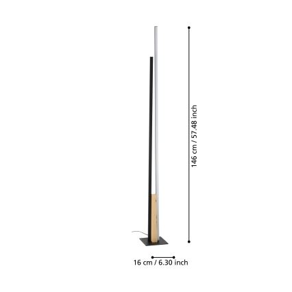 Eglo - LED-Stehlampe LED/24W/230V