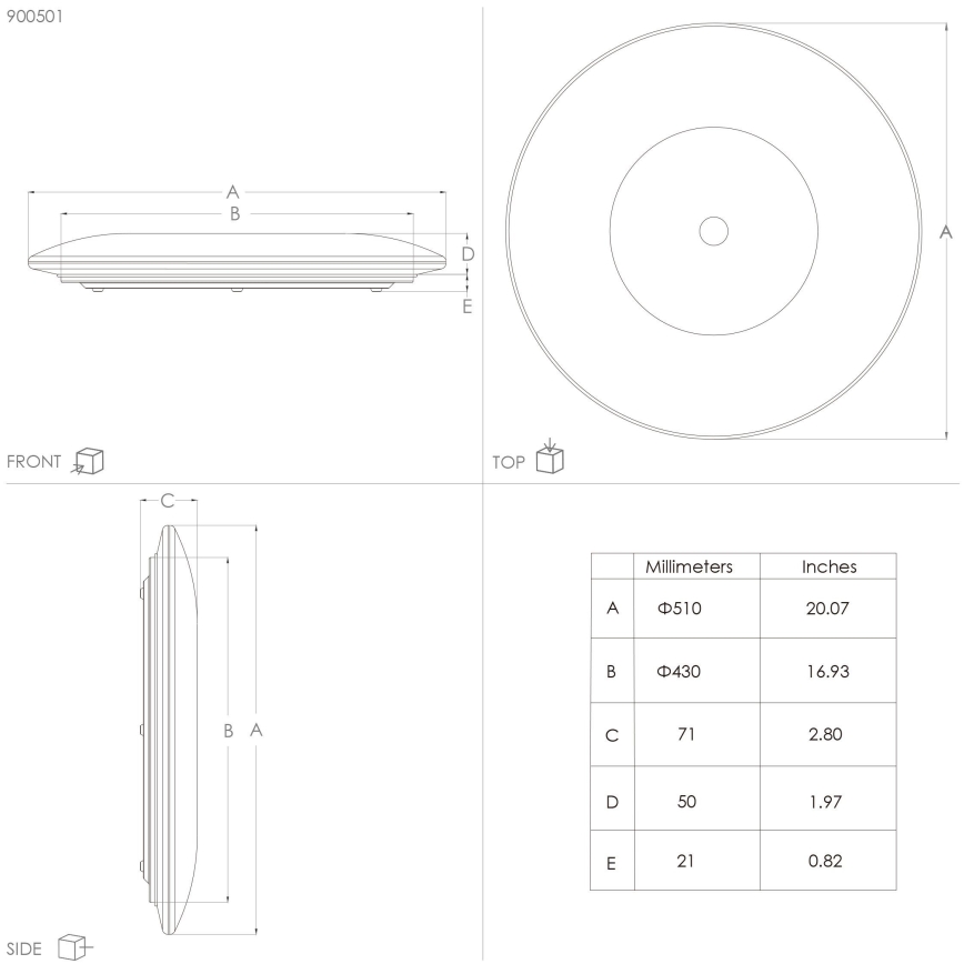 Eglo - LED Deckenleuchte LED/30,8W/230V