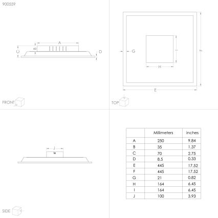 Eglo - LED-Deckenleuchte LED/28W/230V