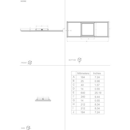 Eglo – Dimmbare LED-RGBW-Deckenleuchte LED/21W/230V