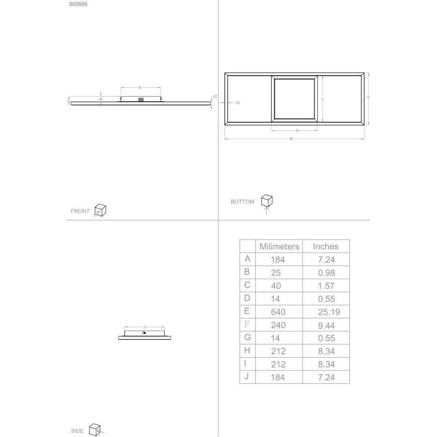 Eglo – Dimmbare LED-RGBW-Deckenleuchte LED/21W/230V
