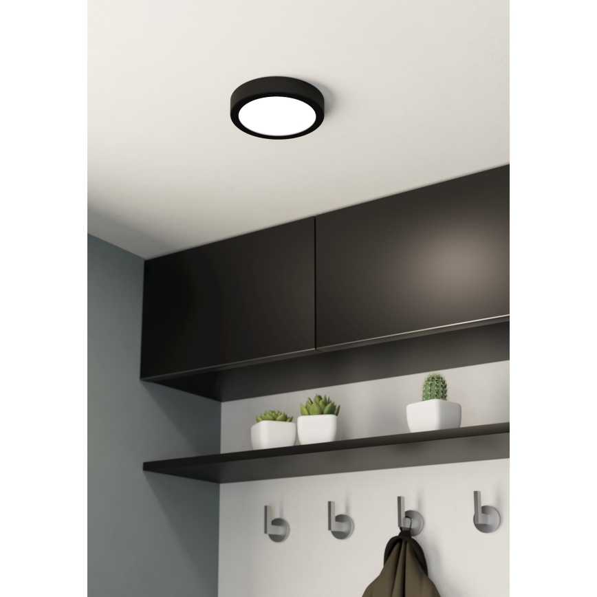 Eglo - LED dimmbare Deckenleuchte LED/11W/230V schwarz