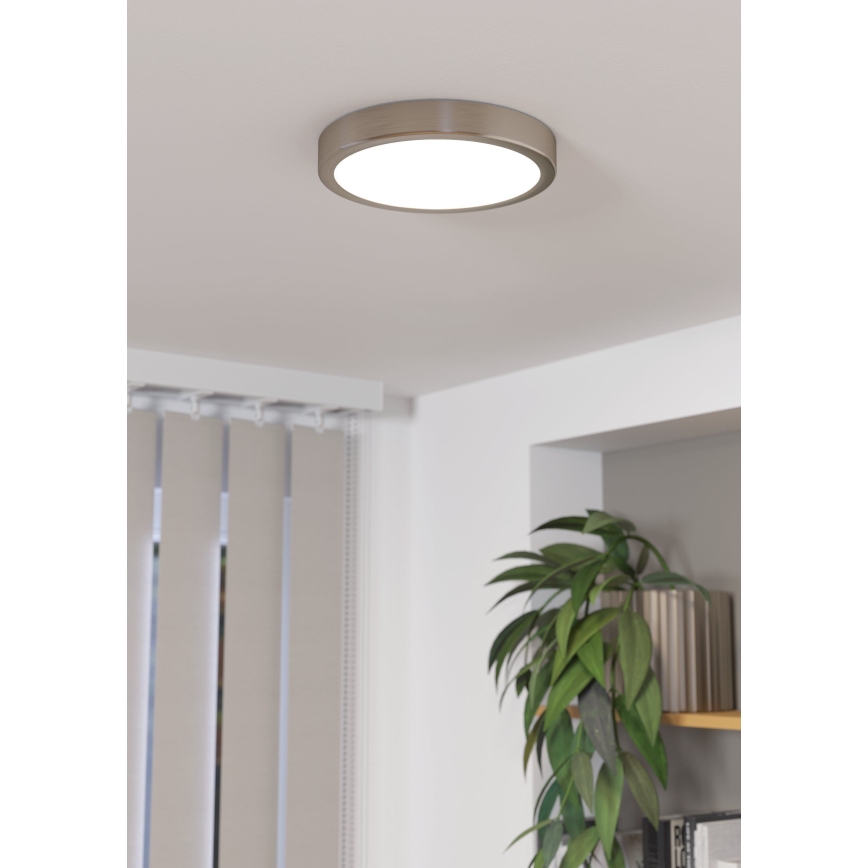 Eglo - Dimmbare LED-Deckenleuchte LED/17W/230V matt Chrom