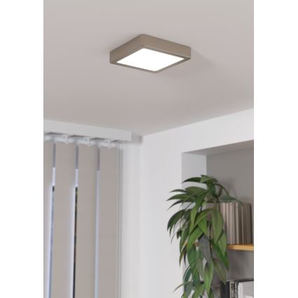 Eglo - Dimmbare LED-Deckenleuchte LED/11W/230V matt Chrom
