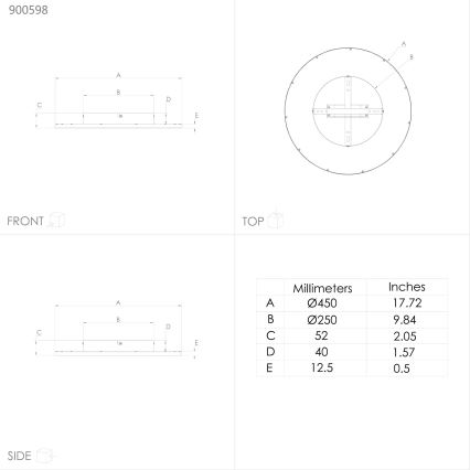 Eglo – Dimmbare LED-Deckenleuchte LED/24W/230V + Fernbedienung