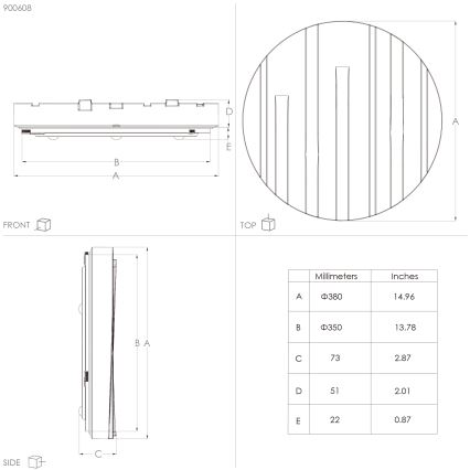 Eglo - LED-Deckenleuchte LED/19,5W/230V d 38 cm