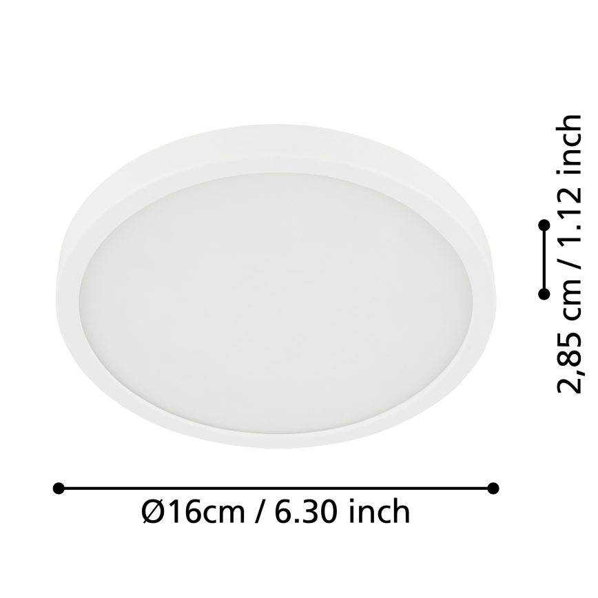 Eglo - LED Badezimmer-Deckenleuchte LED/11W/230V IP44 Weiß