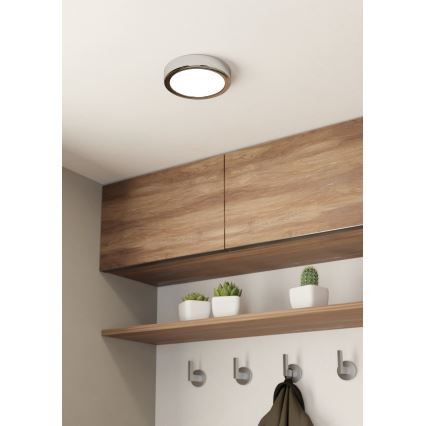 Eglo - LED Badezimmer-Deckenleuchte LED/11W/230V IP44 glänzender Chrom