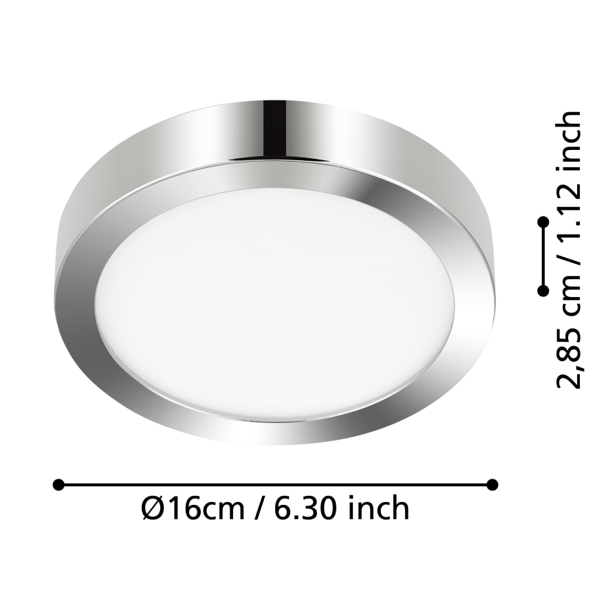 Eglo - LED Badezimmer-Deckenleuchte LED/11W/230V IP44 glänzender Chrom
