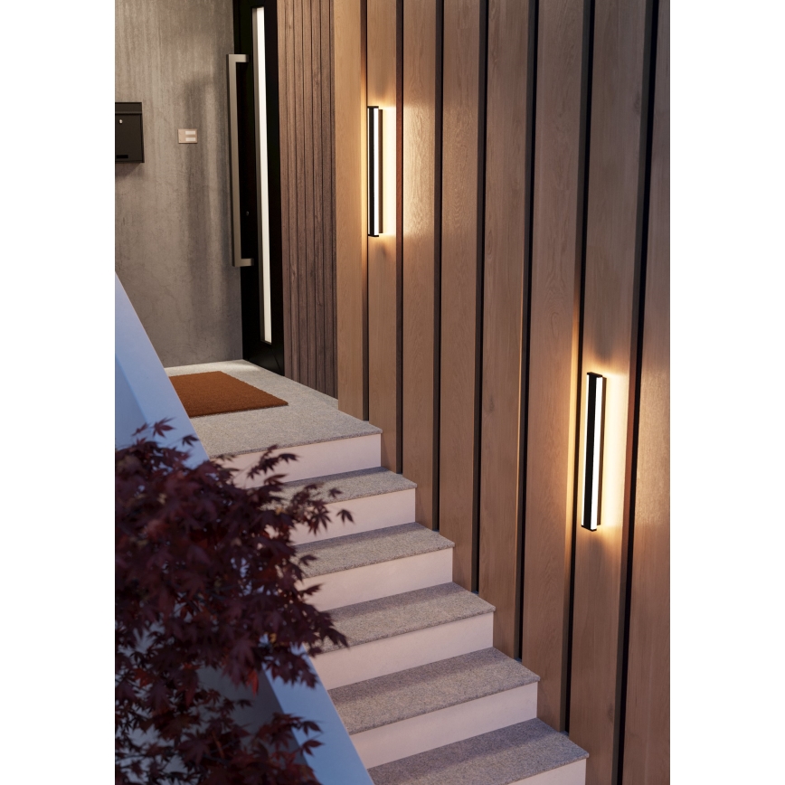 Eglo - LED-Wandleuchte für den Außenbereich 2xLED/7W/230V 3000K IP55 schwarz