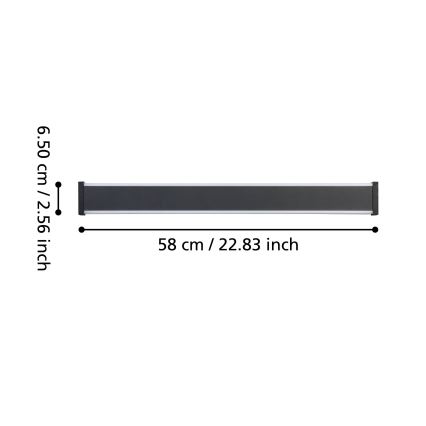 Eglo - LED-Wandleuchte für den Außenbereich 2xLED/7W/230V 3000K IP55 schwarz
